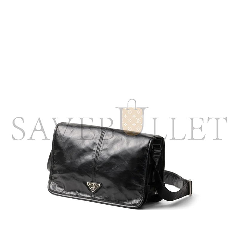 Pra*a LEATHER SHOULDER BAG 2VD073 (30*20*11cm)